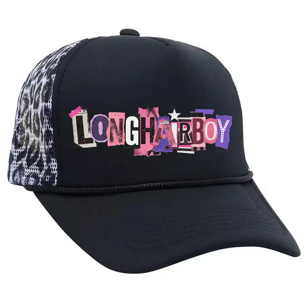 Trucker cap LongHairBoy magazine (pink)